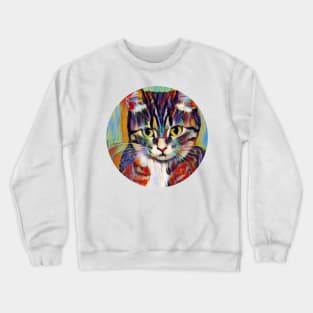 Cheerful floppy cat Crewneck Sweatshirt